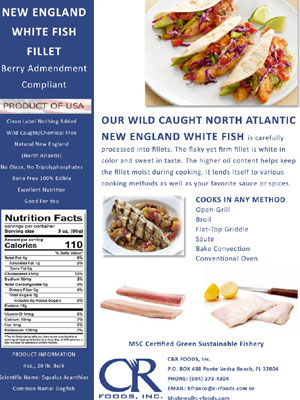 CR Foods, Inc New England White Fish Fillet
